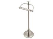 Moen CSIDN6850BN 22 Free Standing Single Toilet Paper Holder from the Sage Collection Brushed Nickel