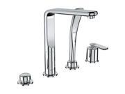 Grohe 19374000 Veris Roman Tub Filler Faucet with Personal Hand Shower Starlight Chrome