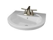 Tropic Petite 21 Drop In Porcelain Bathroom Sink