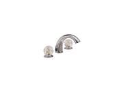 Delta 2705 Classic Roman Tub Filler Faucet Double Handle with Clear Knob Handles Chrome