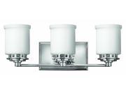 Hinkley Lighting 5193CM Three Light 19.25 Wide Bathroom Fixture from the Ashley Collection Chrome