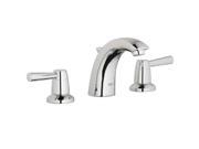 Grohe 20121001 Arden Widespread Bathroom Faucet with SilkMove Ceramic Disc and Metal Drain Asse Starlight Chrome