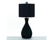 AF Lighting 8517 TL Black Single Light Hand Blown Glass Table Lamp from the Angelo Home Collection Smoke
