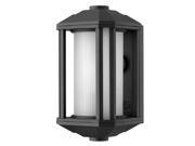 Hinkley Lighting 1396BK GU24 Castelle 1 Light Energy Efficient CFL Outdoor Wall Sconce Black