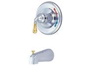 Kingston Brass KB634TO Tub Only Faucet Polished Chrome Polished Brass