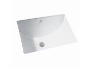 0614.000.020 Studio Undermount Porcelain 15.25 in. x 20.25 in. Rectangular Bathroom Sink White
