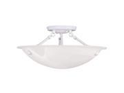 Livex Lighting Oasis Ceiling Mount in White 4273 03