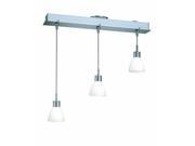 Lite Source 3 Lite Ceiling Lamp Polished Silver LS 19473FRO