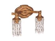 Capital Lighting Blakely 2 Light Vanity Fixture Antique Gold 8522AG CR