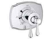 Grohe 19825000 GrohFlex Authentic Thermostatic Valve Trim with Integrated Volume Control 2 way Starlight Chrome