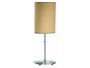Lite Source Table Lamp Polished Silver With Rattan Shade LS 2051PS RATT