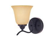 Designers Fountain 83301 ORB Madison 1 Light Bathroom Sconce Oil Rubbed Bronze