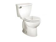 American Standard 270BA101.020 Cadet 3 Round Front Two Piece Toilet with EverClean and Right Height Technologie White