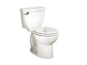 American Standard 270DB101.020 Cadet 3 Round Front Two Piece Toilet with EverClean Technology Left Mounted Ta White