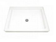 American Standard 4834.ST.020 Town Square 48 X 31 Reinforced Acrylic Shower Pan Single threshold Front Dr White