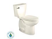 American Standard 270CA101.222 Cadet 3 Elongated Two Piece Toilet with EverClean Technology Left Mounted Tank Linen