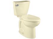 American Standard 270FA101.021 Cadet 3 Elongated Two Piece Toilet with EverClean Technology Left Mounted Tank Bone