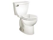 American Standard 270BA001.020 Cadet 3 Round Front Two Piece Toilet with EverClean and Right Height Technologie White