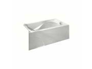 American Standard 2776.202.020 Cadet 59 7 8 Acrylic Soaking Bathtub with Left Hand Drain Lifetime Warranty White