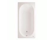 American Standard 2470.002.020 Stratford 66 Americast Soaking Bathtub with Reversible Drain Lifetime Warrant White