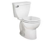 American Standard 270DA101.020 Cadet 3 Round Front Two Piece Toilet with EverClean Technology Left Mounted Ta White