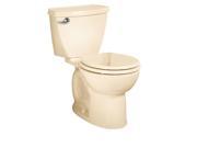 American Standard 270DA101.021 Cadet 3 Round Front Two Piece Toilet with EverClean Technology Left Mounted Ta Bone