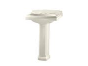 American Standard 0555.801.222 Portsmouth Pedestal Bathroom Sink with Pedestal 24 3 8 Length and Overflow Linen