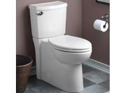 American Standard 2989.101.020 Cadet 3 Elongated Two Piece Toilet with Concealed Trapway EverClean Surface Po White