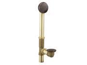 Moen 90410ORB Tub Drain with Brass Tubing and Trip Lever Drain Assembly Oil Rubbed Bronze
