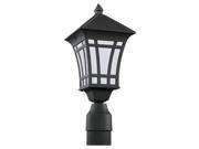 Sea Gull Lighting One Light Outdoor Post Lantern in Black 89231BL 12