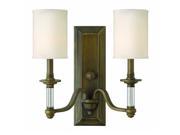 Hinkley Lighting 4792EZ Wall Sconces Indoor Lighting English Bronze with Brass Highlights