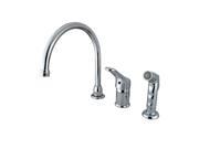Single Loop Handle Kitchen Faucet with Non Metallic Side Sprayer