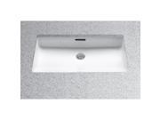 LT191G 01 Undermount Vitreous China 20.5 in. x 12.38 in. Rectangular Bathroom Sink Cotton White