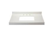 DecoLav 1663 QWH White Quartz