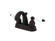 Two Handle 4 Centerset Lavatory Faucet with Retail Pop up