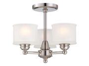 Minka Lavery 1738 3 Light Semi Flush Ceiling Fixture from the 1730 Collection