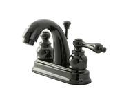 Kingston Brass NB5610AL Water Onyx 4 inch centerset lavatory faucet with ABS Bra