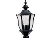 Maxim Madrona Cast 3 Light Outdoor Pole Post Lantern Black 1015BK