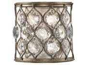 Murray Feiss Lucia 1 Light Sconce in Burnished Silver WB1497BUS