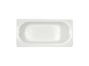 American Standard 2396.202ICH Princeton 60 Americast Soaking Bathtub with Left White