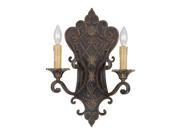 Savoy House Southerby 2 Light Sconce in Florencian Bronze 9 0159 2 76