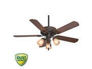 54006 54 in. Ainsworth Gallery 3 Light Onyx Bengal Ceiling Fan with Light