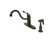 Single Handle Kitchen Faucet With Brass Sprayer
