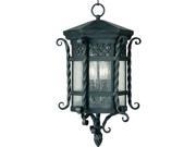 Maxim Scottsdale 3 Light Outdoor Hanging Lantern Country Forge 30128CDCF