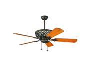 Kichler 300113 Cortez 52 Indoor Ceiling Fan with 5 Blades Includes Light Kit Tannery Bronze