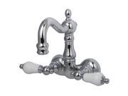 Kingston Brass CC1076T1 Clawfoot Tub Filler Faucet Polished Chrome