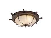 Vaxcel Nautical 15 Outdoor Ceiling Light Antique Red Copper OF25515RC