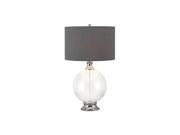 Kenroy Home Celestial Table Lamp Glass w Chrome Finish Accent 32024GCH