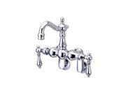 Kingston Brass CC1082T1 Clawfoot Tub Filler Faucet Polished Chrome