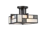 Designers Fountain 84111 3 Light Semi Flush Mount Ceiling Fixture from the Brad